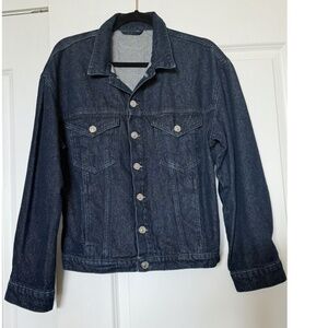 DÉ ROCOCO Oversized Dark Wash Denim Jacket Size S/US Women’s 4